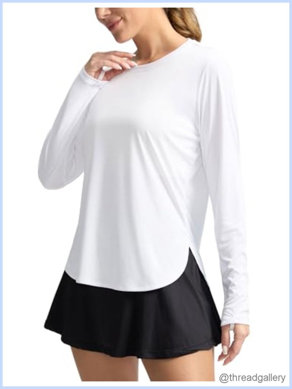 Women's UPF 50+ Sun Shirt Long Sleeve Workout Hiking Top